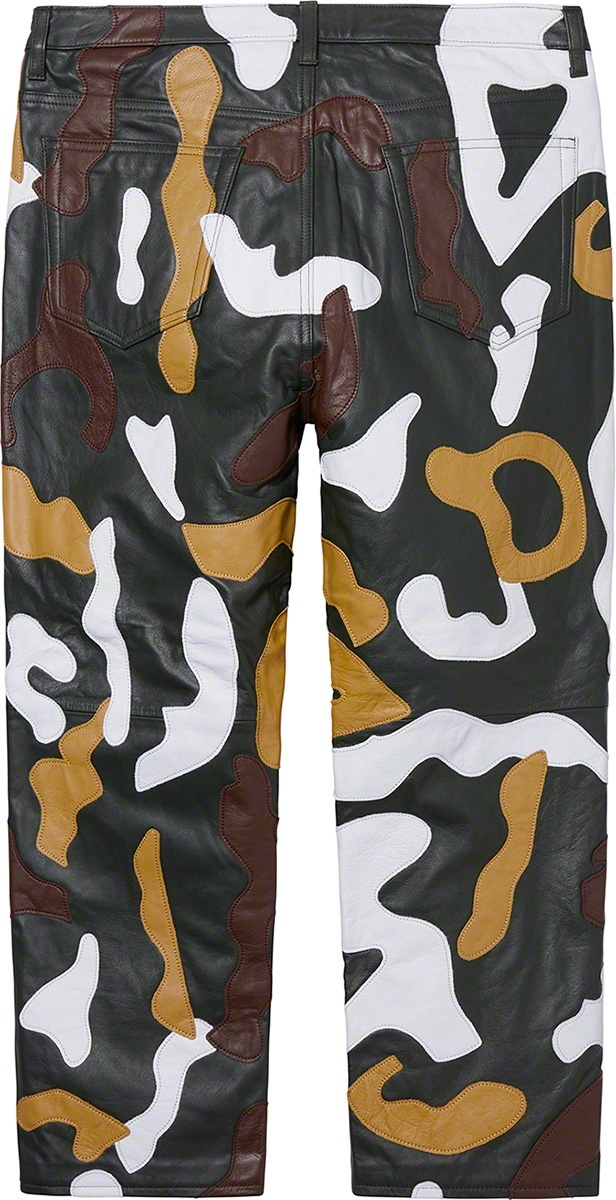 Camo Leather 5-Pocket Pant view 3